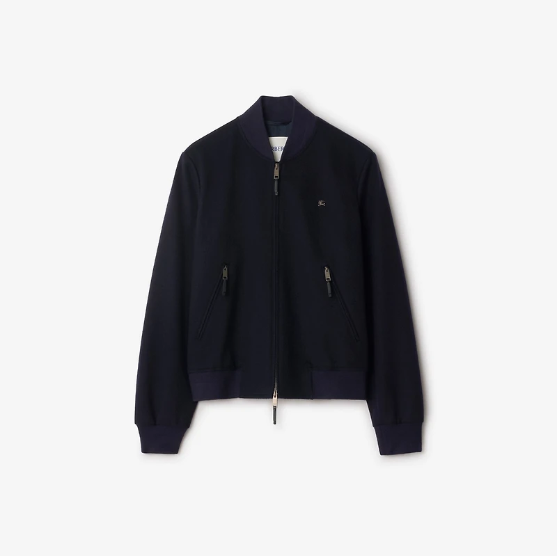 Cashmere Bomber Jacket in Navy - Men | Burberry® Official