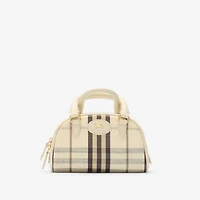 Mini Highlands Bowling Bag​ in Light beige - Women | Burberry® Official