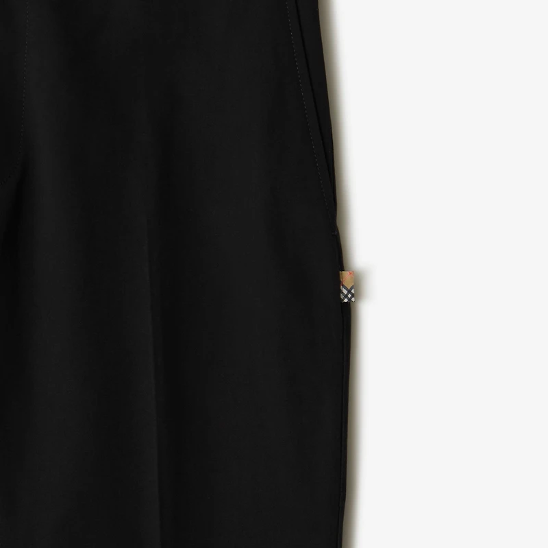 Cotton Chinos in Black - Men | Burberry® Official