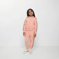 Check Trim Cotton Zip Hoodie in Slipper pink | Burberry® Official