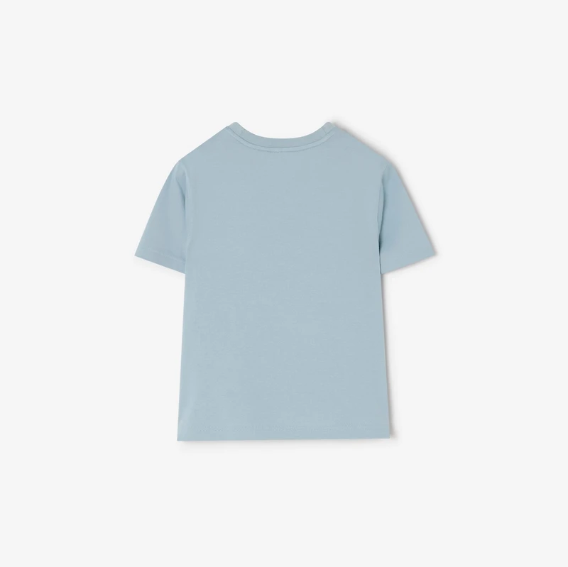 Knight Stamp Cotton T-shirt in Misty blue | Burberry® Official
