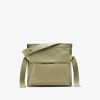 Medium Trench Tote in Hunter - Men, Cotton Gabardine | Burberry® Official