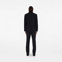 Wool Tailored Jacket in Dark navy - Men | Burberry® Official