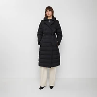 Long Nylon Hooded Puffer Coat in Black - Women | Burberry® Official