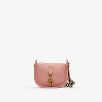 Mini B Clip Messenger Bag in Peony pink - Women | Burberry® Official