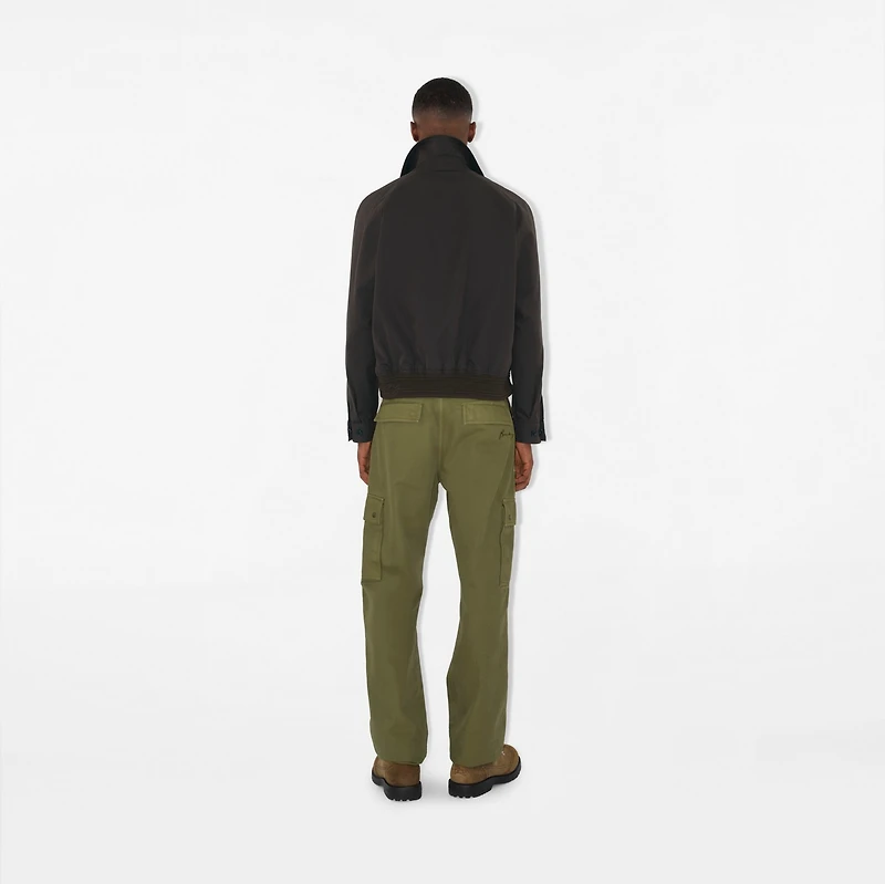 Highgrove Cotton Harrington Jacket in Cog brown - Men | Burberry® Official