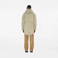 Detachable Warmer Nylon Blend Parka in Hunter beige - Men | Burberry® Official