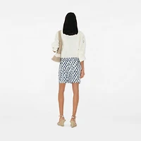Knot Silk Shorts in Pool - Women | Burberry® Official