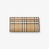 Check Continental Wallet in Archive beige/briar brown - Women | Burberry® Official