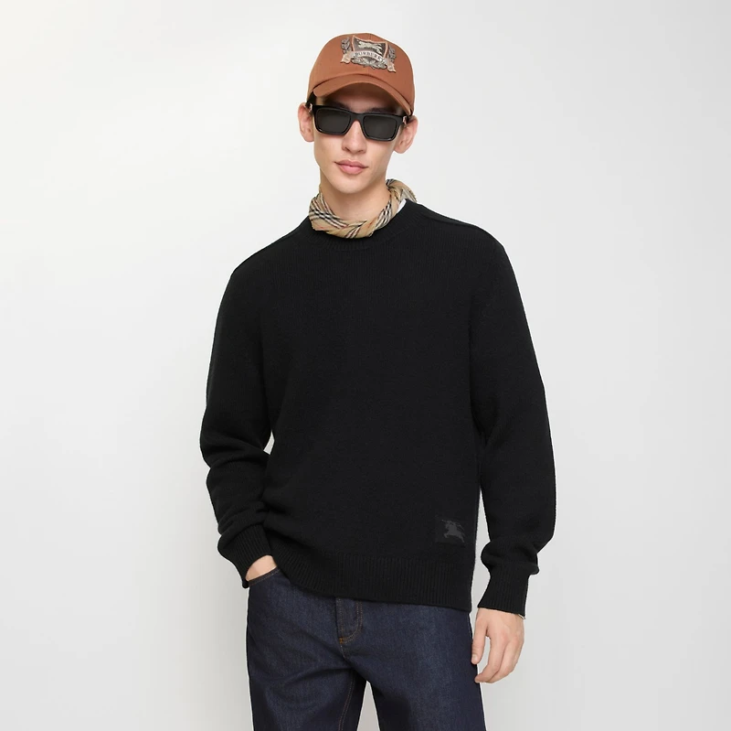 Cashmere Sweater in Black - Men | Burberry® Official
