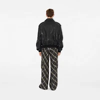 Leather Bomber Jacket in Black - Men | Burberry® Official