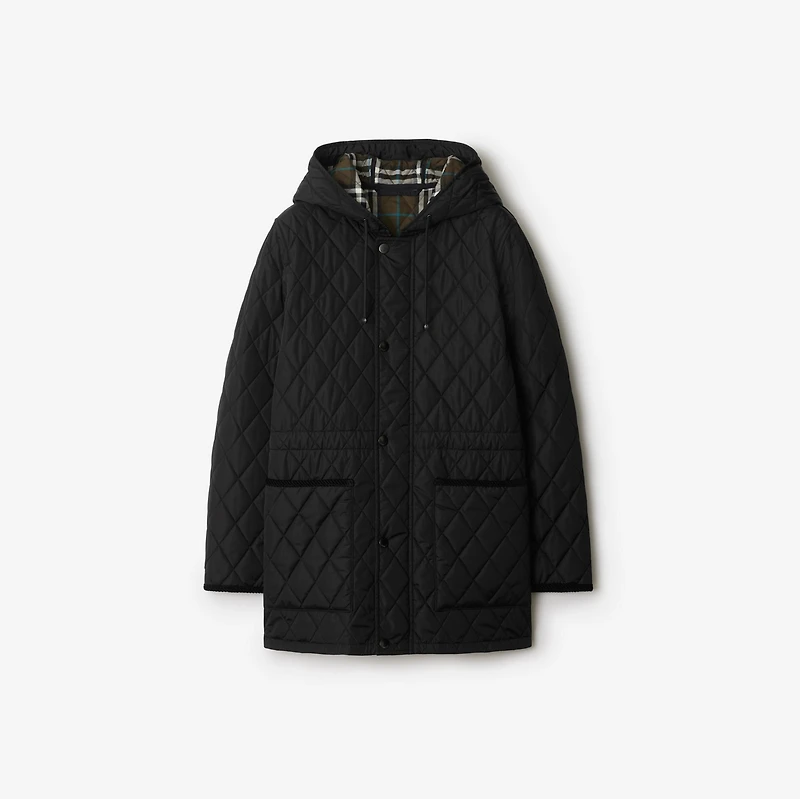 Quilted Nylon Parka in Black - Women | Burberry® Official