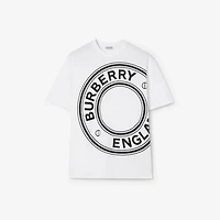 Logo Graphic Cotton T-shirt in White - Men | Burberry® Official