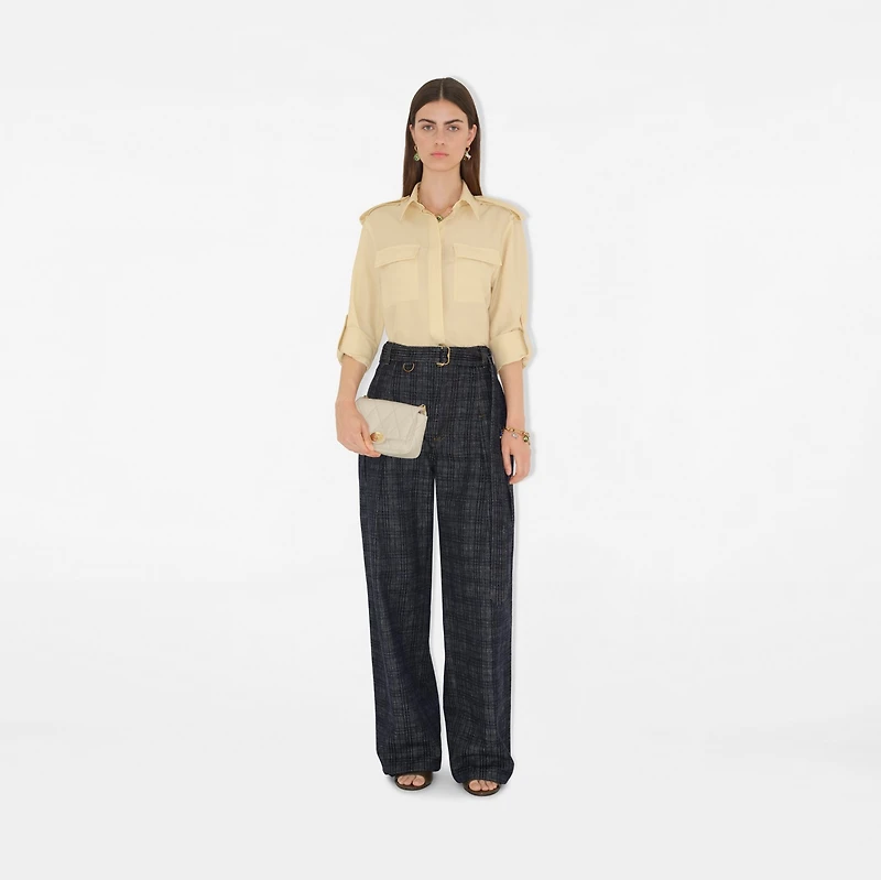 Strand Clutch in Soap - Women, Leather | Burberry® Official
