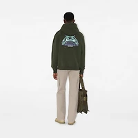 Car Cotton Hoodie in Yew green - Men | Burberry® Official