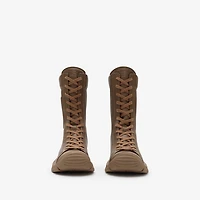 Leather Tone Boots in Sun-baked brown - Women | Burberry® Official