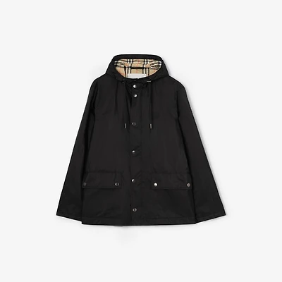 Nylon Pembrey Hooded Jacket in Black - Men | Burberry® Official