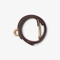 Thin Leather Bridle Belt in Rubus - Women | Burberry® Official