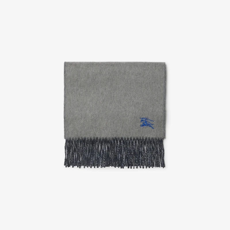 Reversible Cashmere Scarf in Grey/navy | Burberry® Official