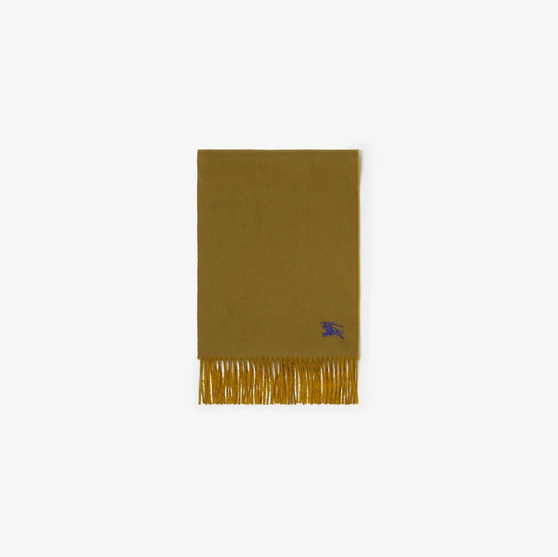 Reversible Cashmere Scarf in Pea/teak | Burberry® Official