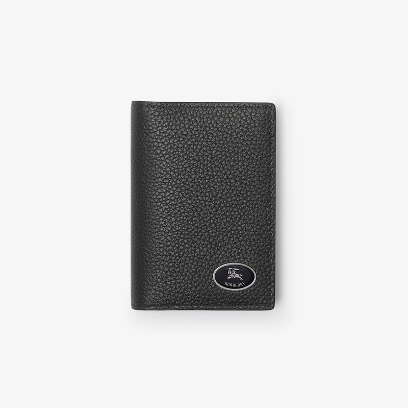 Knight Stamp Bifold Card Case​ in Black - Men, Leather | Burberry® Official