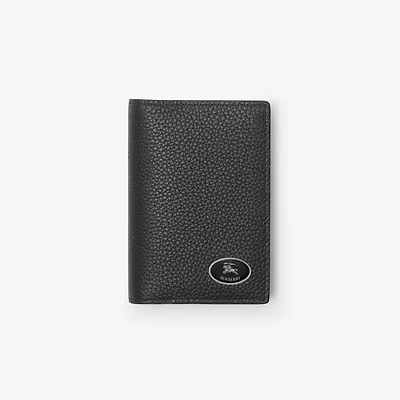 Knight Stamp Bifold Card Case​ in Black - Men, Leather | Burberry® Official