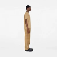 Check Corduroy Trousers in Sand - Men, Cotton | Burberry® Official