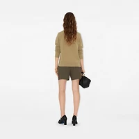 Cashmere Blend Cardigan in Flax - Women | Burberry® Official