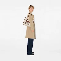 Small Freya Tote in Natural/tan - Women, Canvas | Burberry® Official