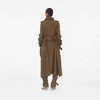 Long Silk Scarf Trench Coat in Stoat - Women | Burberry® Official