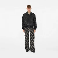 Leather Bomber Jacket in Black - Men | Burberry® Official