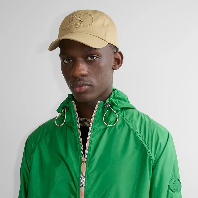 Knight Stamp Gabardine Baseball Cap in Hamper - Men | Burberry® Official