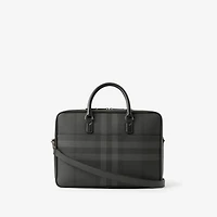 Ainsworth Briefcase in Charcoal grey - Men, Technical, Cotton | Burberry® Official