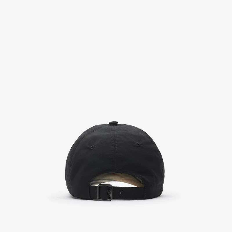 Knight Stamp Nylon Baseball Cap in Black/sand beige - Men | Burberry® Official