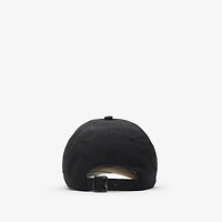 Knight Stamp Nylon Baseball Cap in Black/sand beige - Men | Burberry® Official