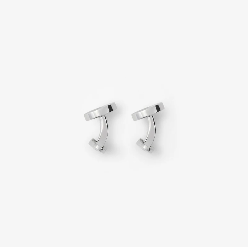 Logo Cufflinks in Silver - Men | Burberry® Official