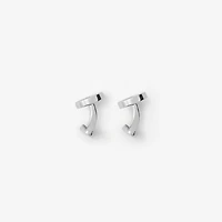 Logo Cufflinks in Silver - Men | Burberry® Official