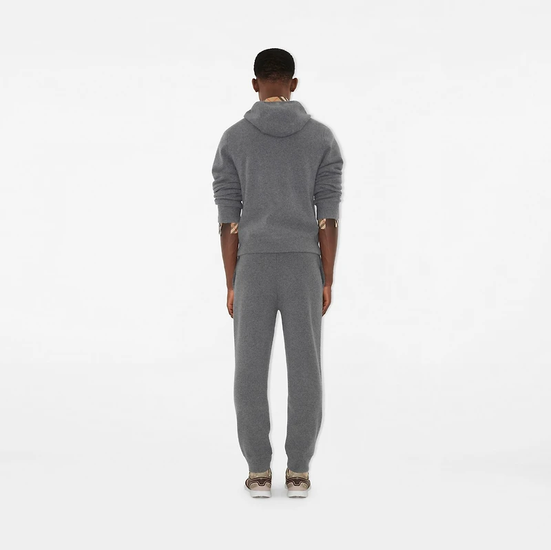 Cashmere Blend Zip Hoodie in Grey - Men | Burberry® Official