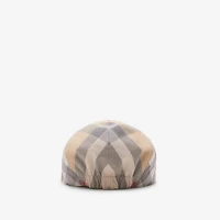 Check Cotton Two-piece Baby Gift Set in Pale stone - Children | Burberry® Official