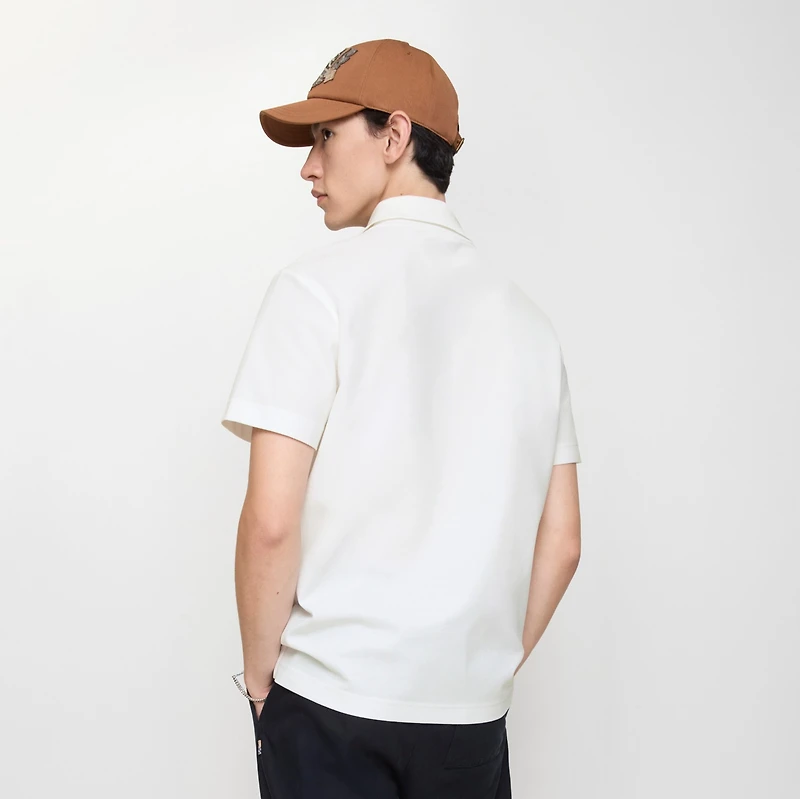 EKD Sketch Cotton Polo Shirt in Chalk white - Men | Burberry® Official