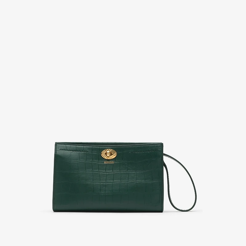 Cotswolds Pouch in Ivy green - Women | Burberry® Official