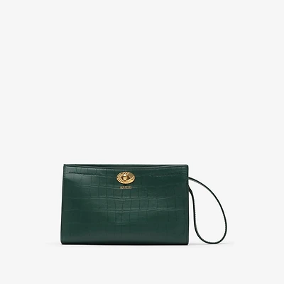 Cotswolds Pouch in Ivy green - Women | Burberry® Official