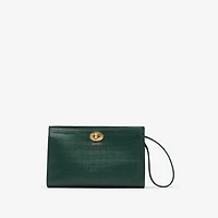 Cotswolds Pouch in Ivy green - Women | Burberry® Official