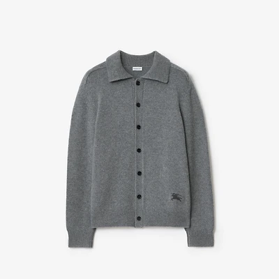 Cashmere Cardigan in Grey - Men | Burberry® Official