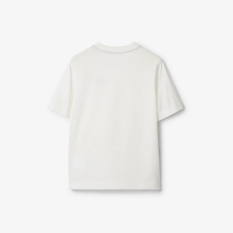 Cotton T-shirt in Salt - Women | Burberry® Official