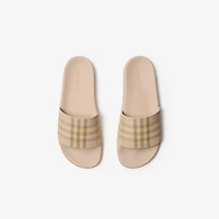 Check Slides in Teacup - Women, Technical | Burberry® Official