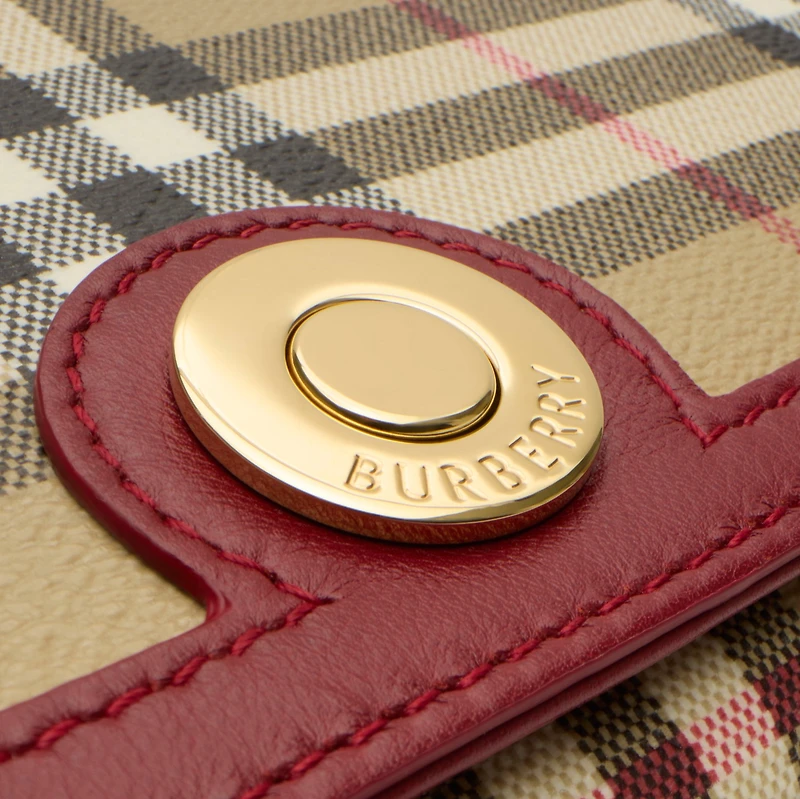 Top Handle Note Bag in Archive beige/ruby red - Women | Burberry® Official