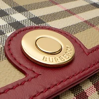 Top Handle Note Bag in Archive beige/ruby red - Women | Burberry® Official