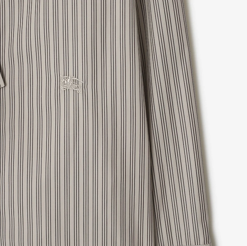 Striped Cotton Scarf Shirt in Palma - Women | Burberry® Official