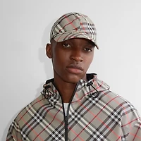 Check EKD Baseball Cap in Mauve grey - Men | Burberry® Official
